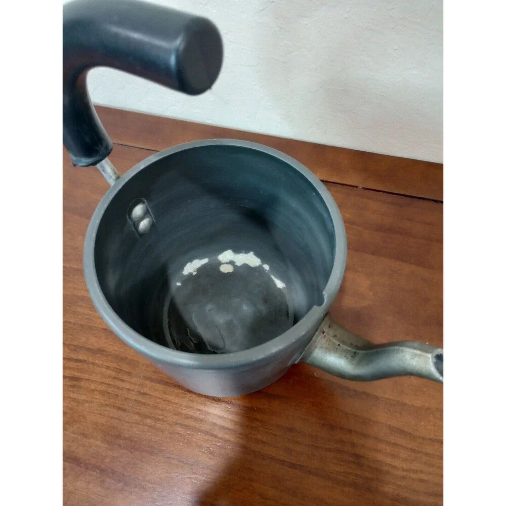 Vintage Calphalon Tea Kettle Rare Acorn On Lid Black Made In Ireland